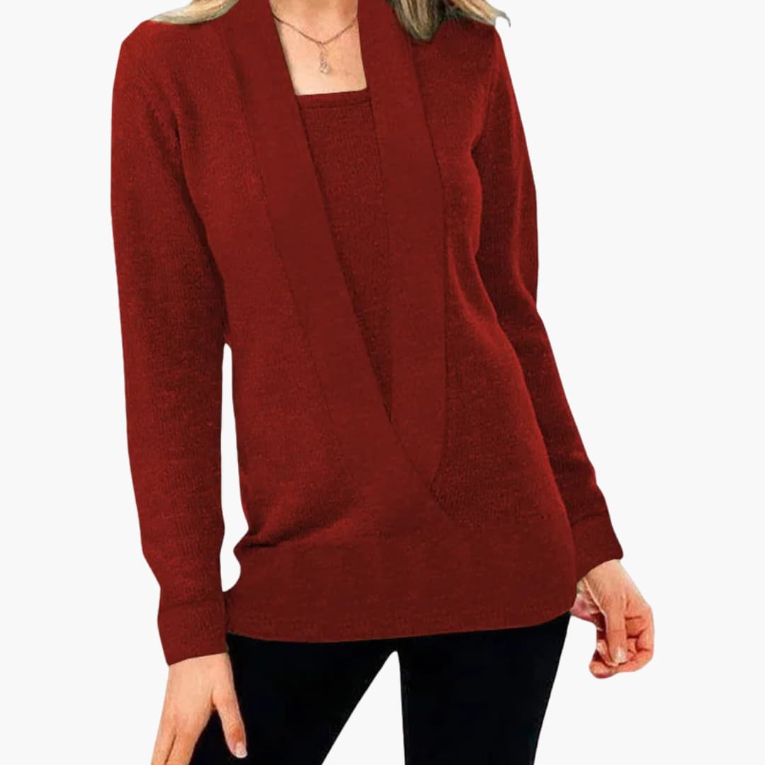 Ladies' Crew Neck Warm Winter Sweater