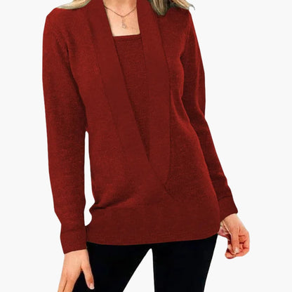Ladies' Crew Neck Warm Winter Sweater
