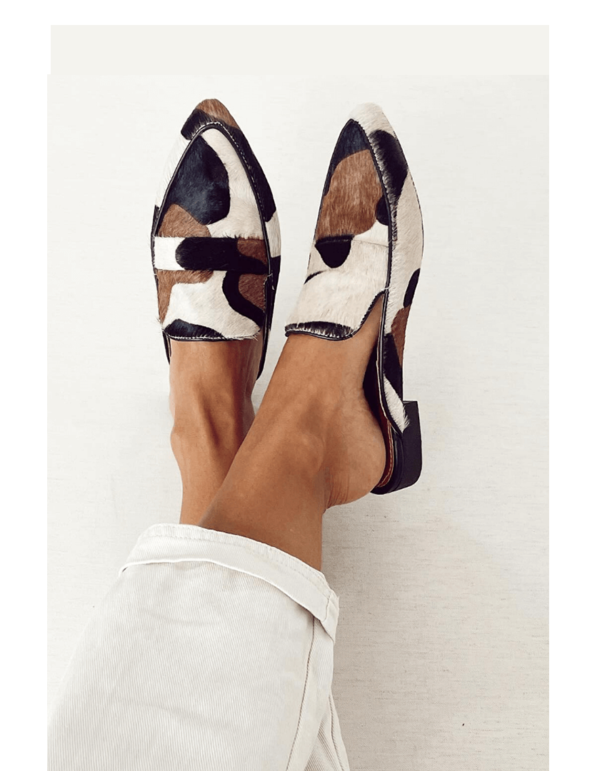 Fashionable Printed Slip On Loafers - Vossary