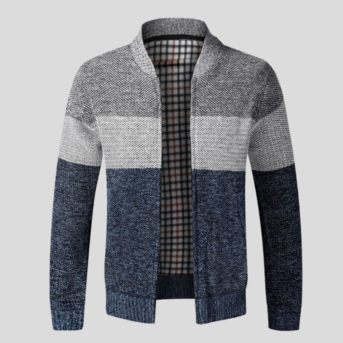 Men's Zip Front Cardigan Sweater