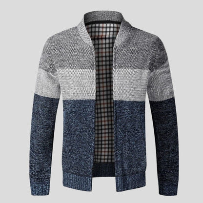 Men's Zip Front Cardigan Sweater