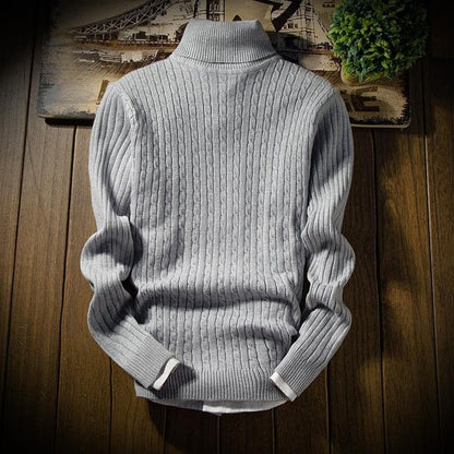 Cozy Crew Neck Cable Knit Sweater