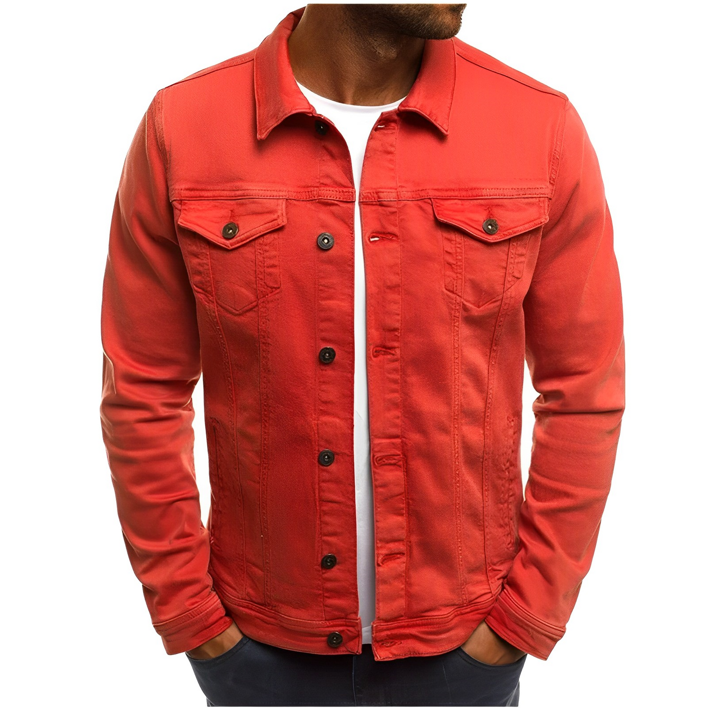 Breathable Denim Summer Jacket for Men - Vossary