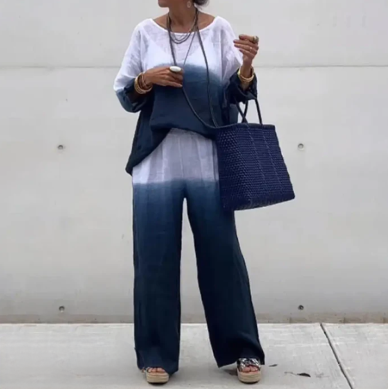 Comfortable Women's Outfit - Relaxed Fit Top & Pants
