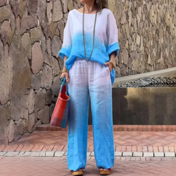 Comfortable Women's Outfit - Relaxed Fit Top & Pants