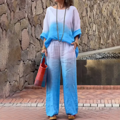 Comfortable Women's Outfit - Relaxed Fit Top & Pants