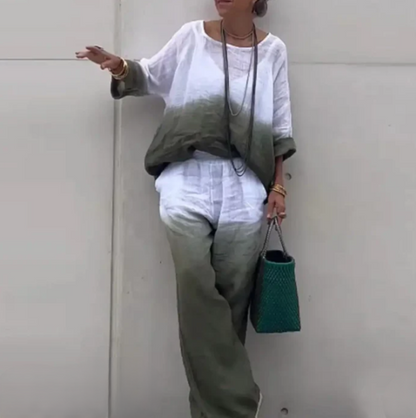 Comfortable Women's Outfit - Relaxed Fit Top & Pants