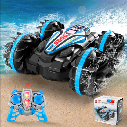 Rugged Remote Control Stunt Car with LED Lights - Luxicro
