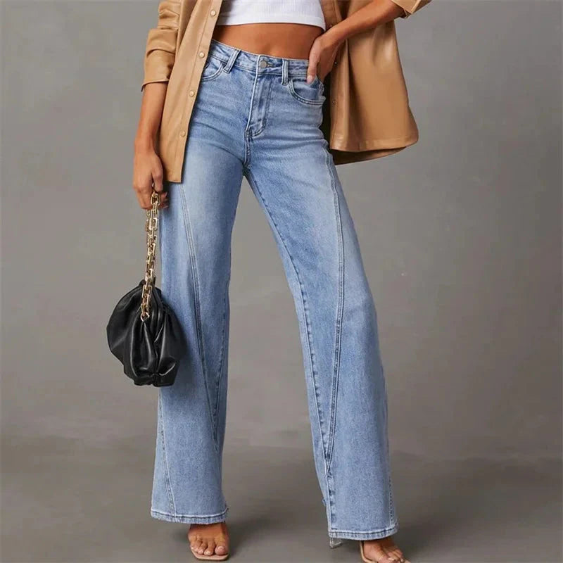 Classic Women's Straight Leg Comfort Jeans - EasyApparels