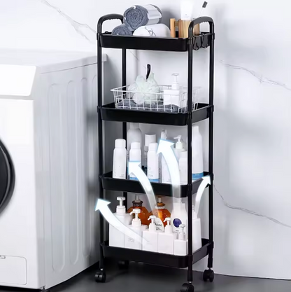 Portable Rolling Shelf Cart Organizer