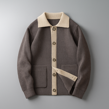 Warm Wool Crew Neck Jacket