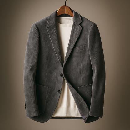 Rugged Textured Mens Blazer - EasyApparels