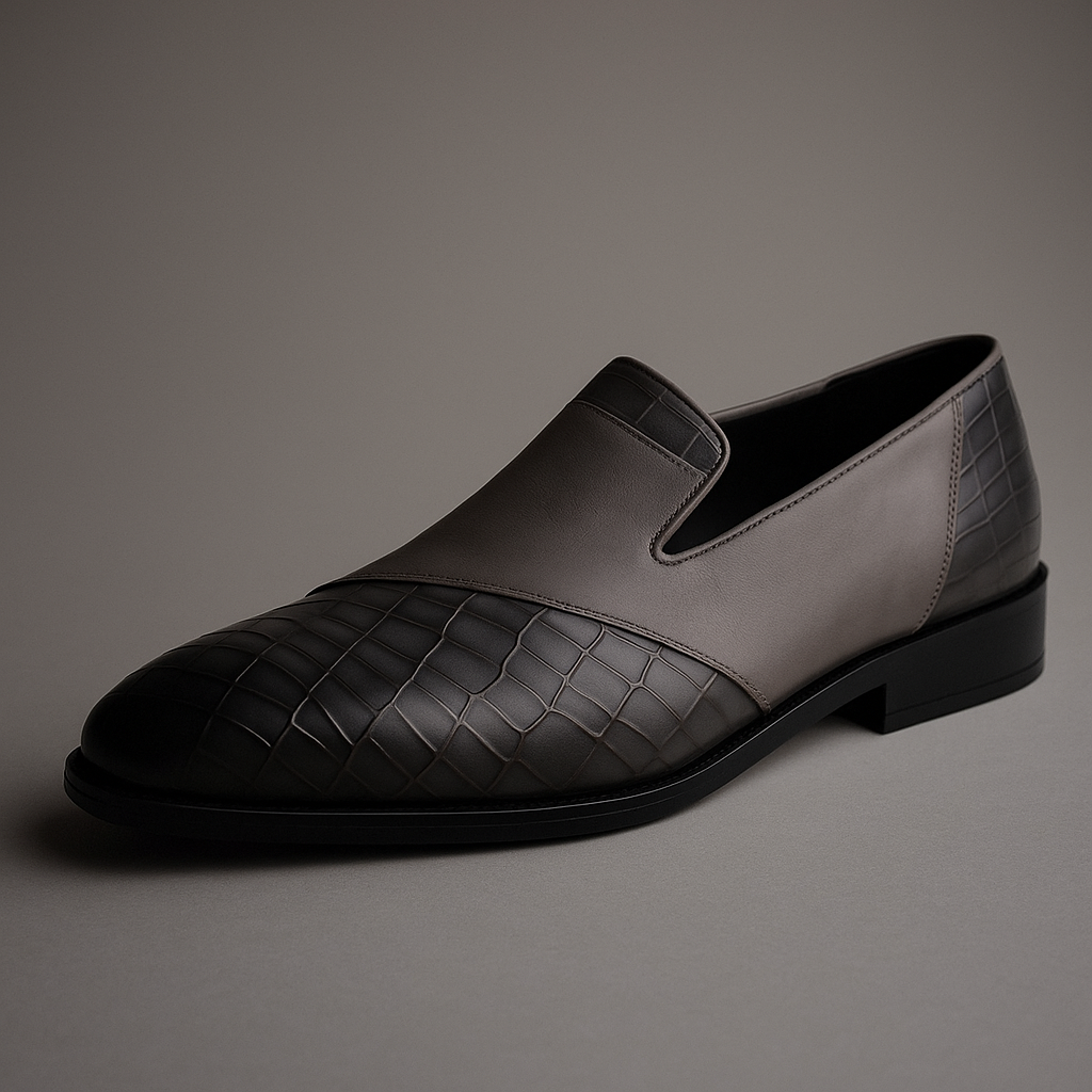 Premium Brown Leather Slip On Shoes