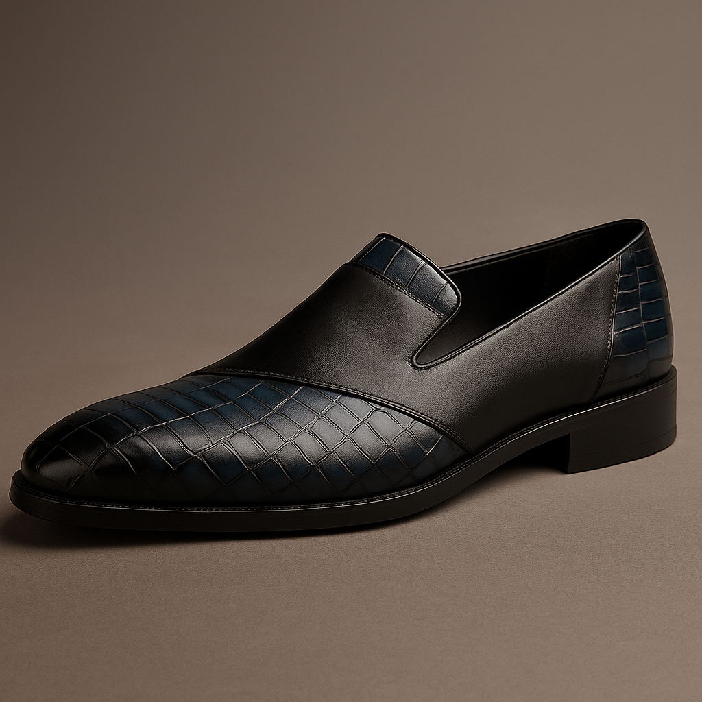 Premium Brown Leather Slip On Shoes