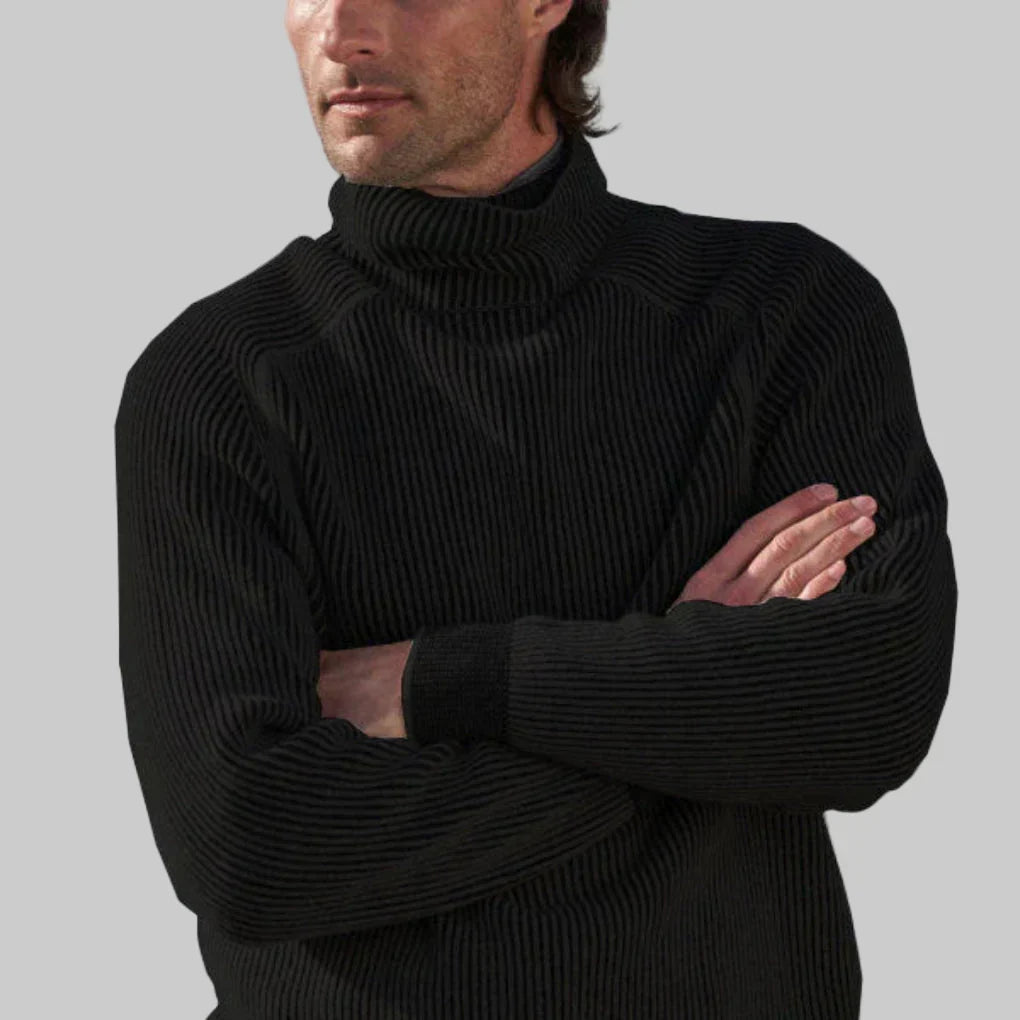 Classic Men's Simple Crew Neck Sweater - Vossary