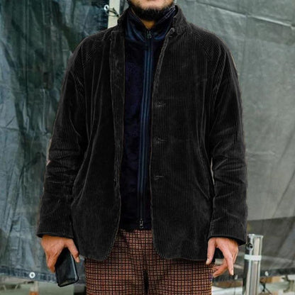 Casual Corduroy Button Down Jacket
