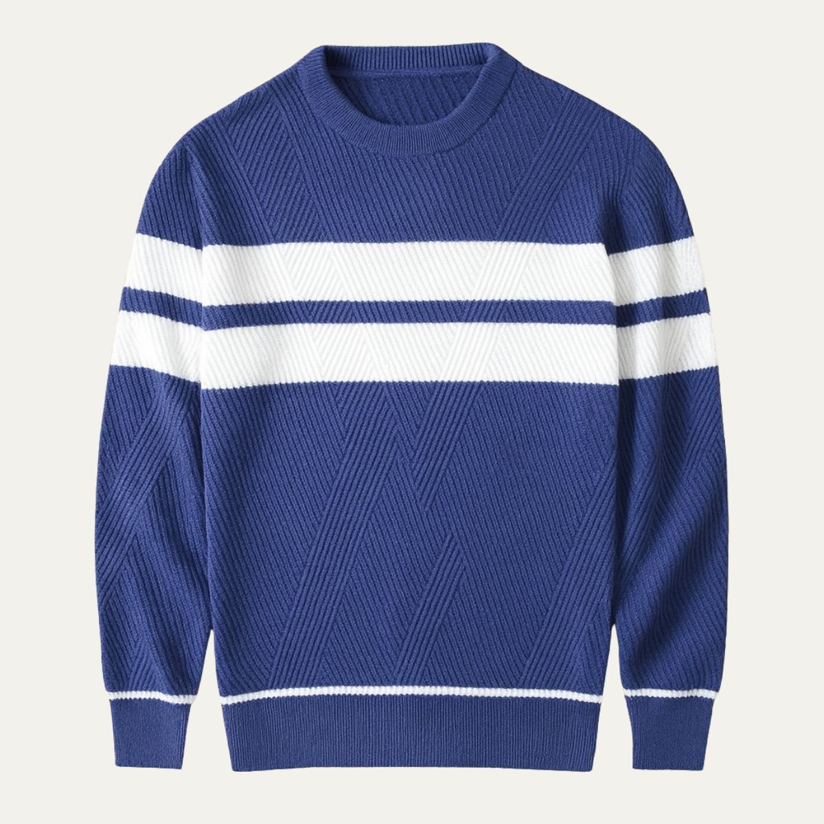 Stylish Men's Crew Neck Fall Sweater
