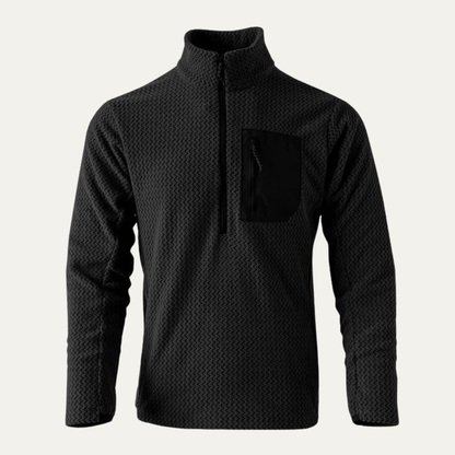 Warm Men's Fleece Pullover with Pocket