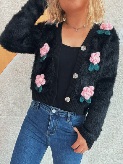 Pastel Soft Button Front Sweater