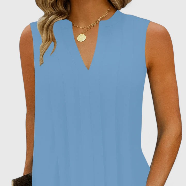 Chic V-Neckline Women's Dress