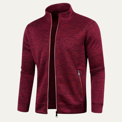 Warm Classic Men's Knit Zipper Jacket
