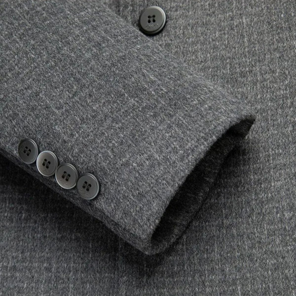 Luxury Men's Reversible Wool Overcoat
