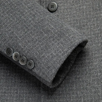 Luxury Men's Reversible Wool Overcoat