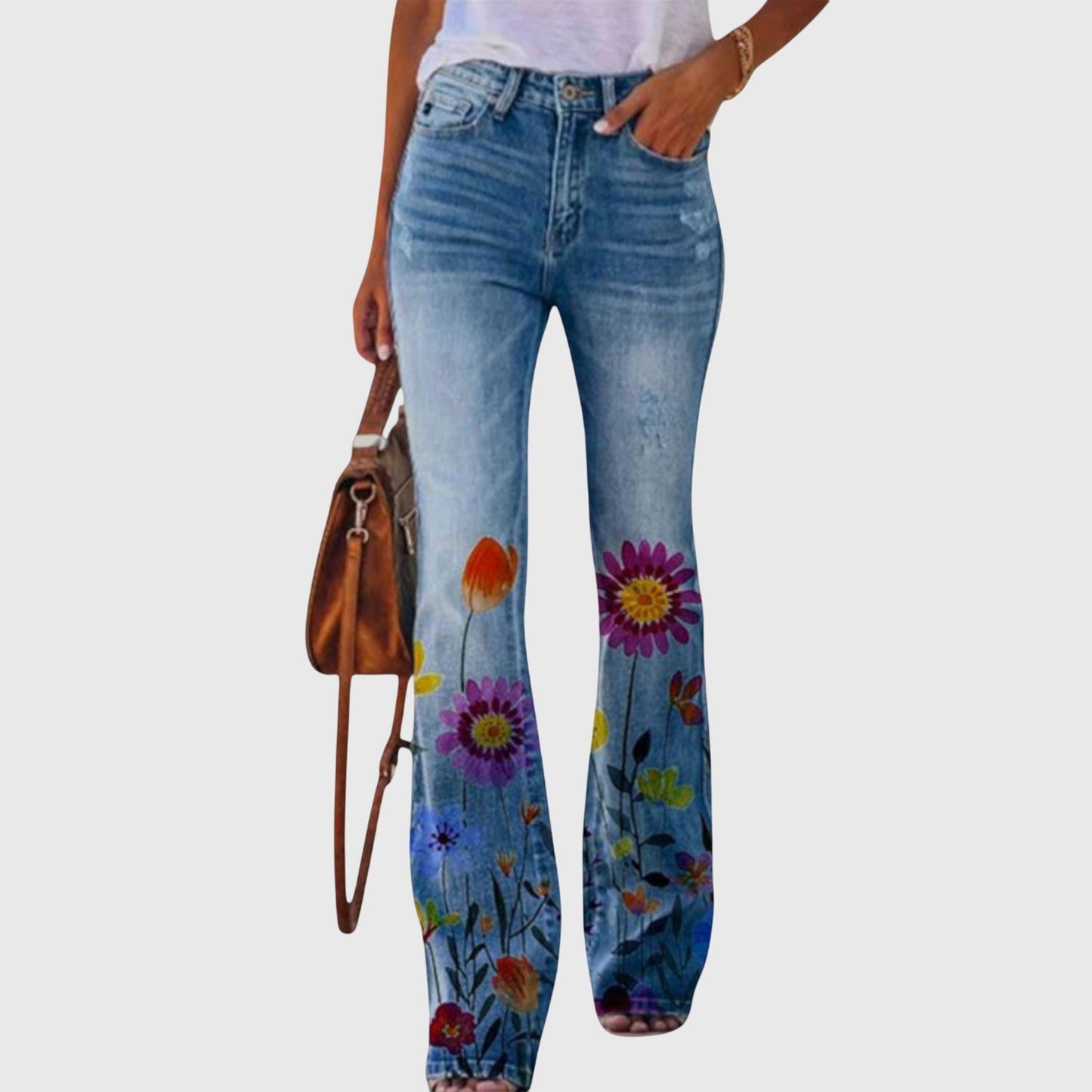Floral Print Women's Pants - Vossary