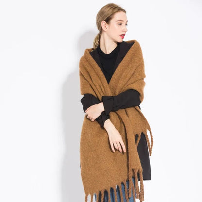Soft Ladies Scarf - Warm Fuzzy Wool Wrap