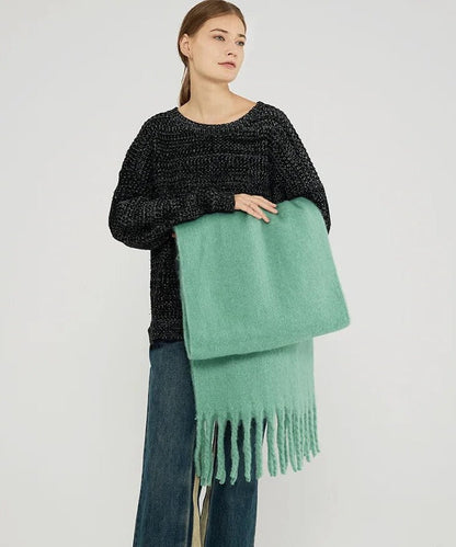 Soft Ladies Scarf - Warm Fuzzy Wool Wrap