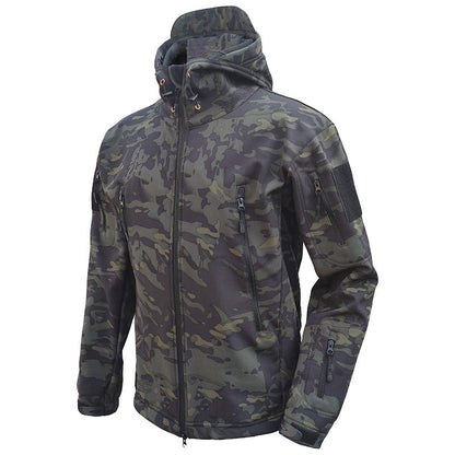 Waterproof Men's Full Zip Hooded Jacket
