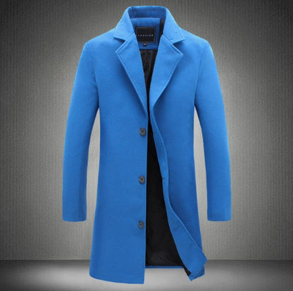 Classic Mens Wool Blend Coat