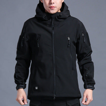 Waterproof Men's Full Zip Hooded Jacket