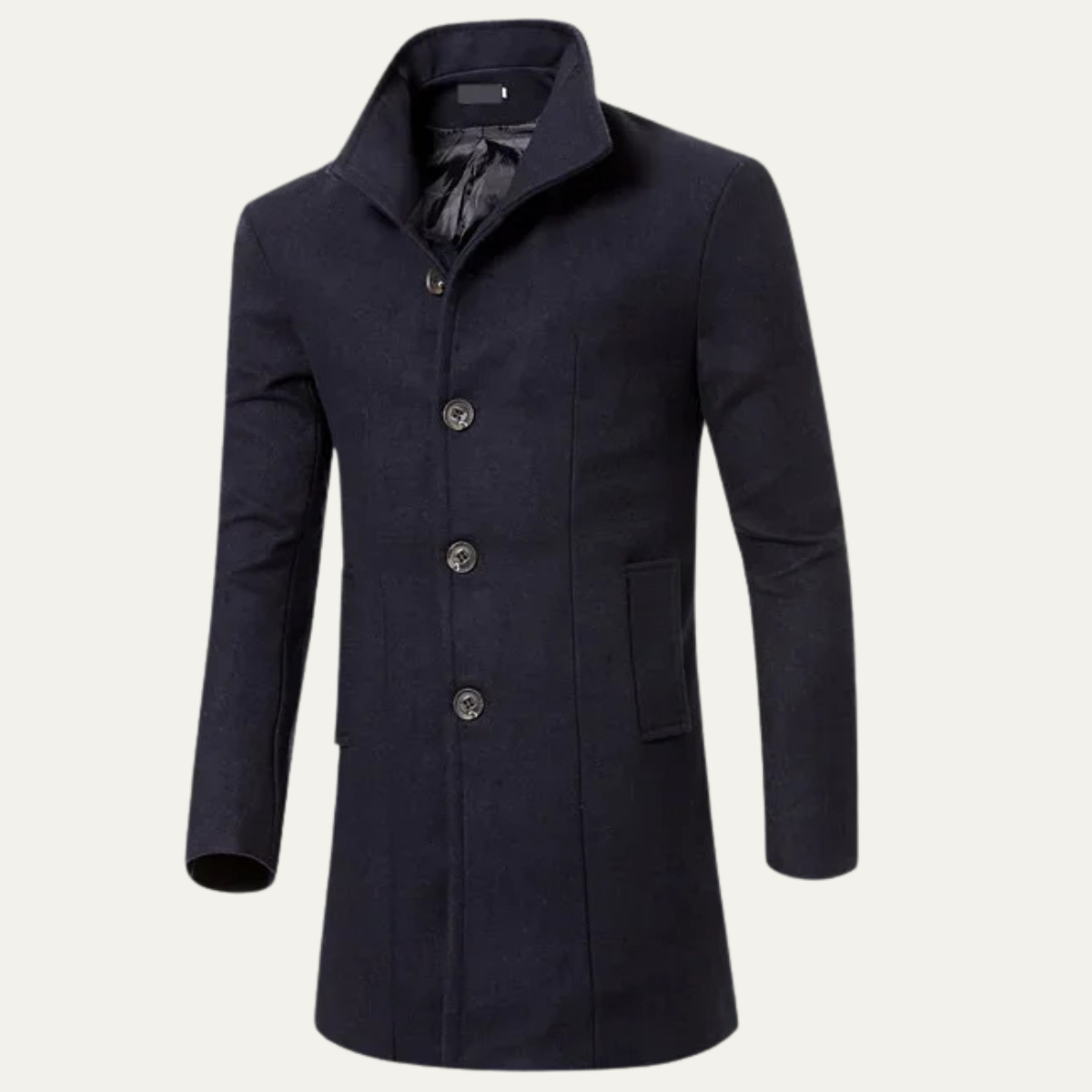 Classic Men's Wool Blend Winter Coat