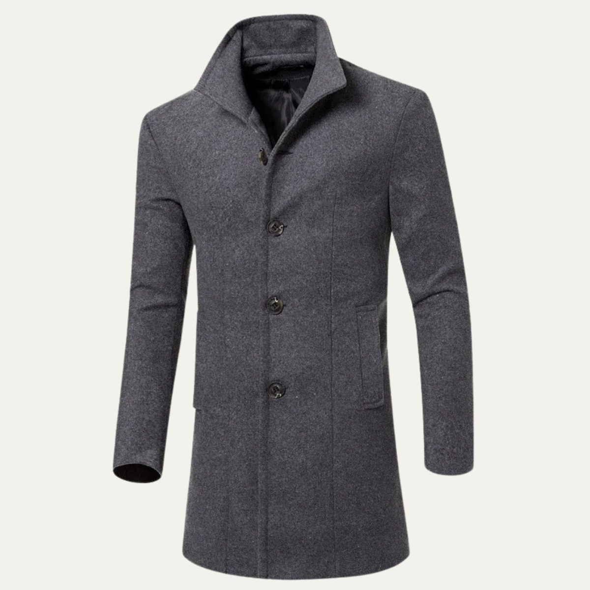 Classic Men's Wool Blend Winter Coat - Vossary
