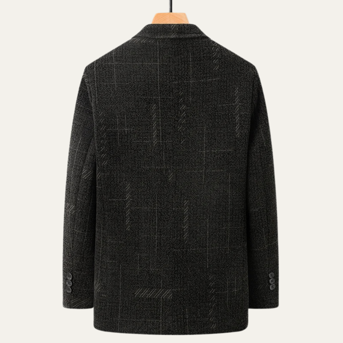 Stylish Mens Fit Checked Office Jacket