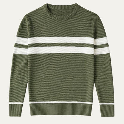 Stylish Men's Crew Neck Fall Sweater