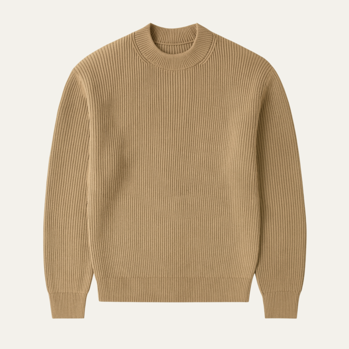 Warm Mens Wool Crew Neck Jumper Sweater - Vossary