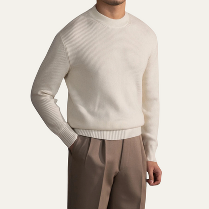 Warm Mens Wool Crew Neck Jumper Sweater