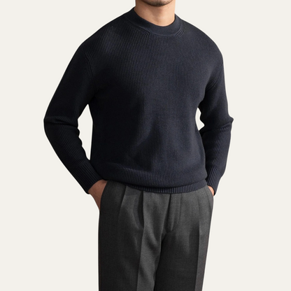 Warm Mens Wool Crew Neck Jumper Sweater