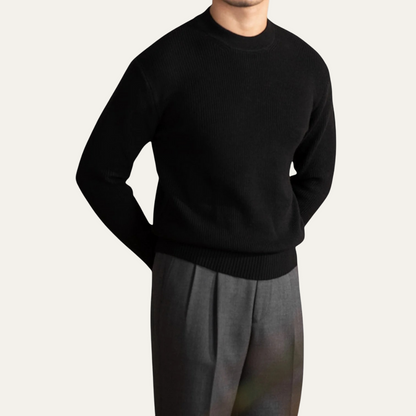 Warm Mens Wool Crew Neck Jumper Sweater
