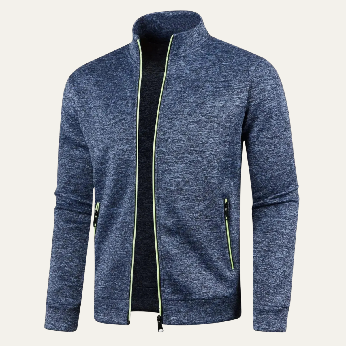 Warm Classic Men's Knit Zipper Jacket - Vossary