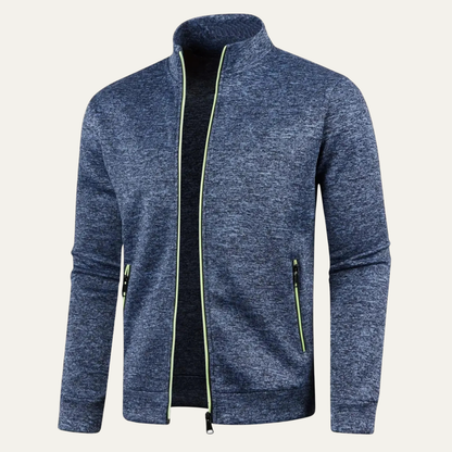 Warm Classic Men's Knit Zipper Jacket - Vossary