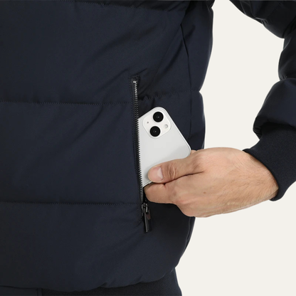 Slim Fit Men's Quilted Down Puffer Jacket