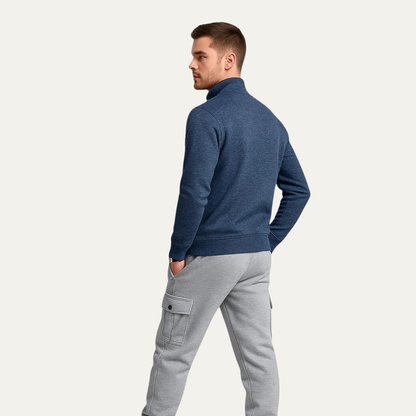 Warm Classic Men's Knit Zipper Jacket