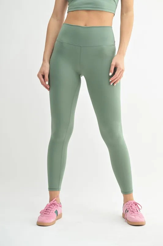 Slim Fit Cloud Soft High Waisted Leggings - EasyApparels