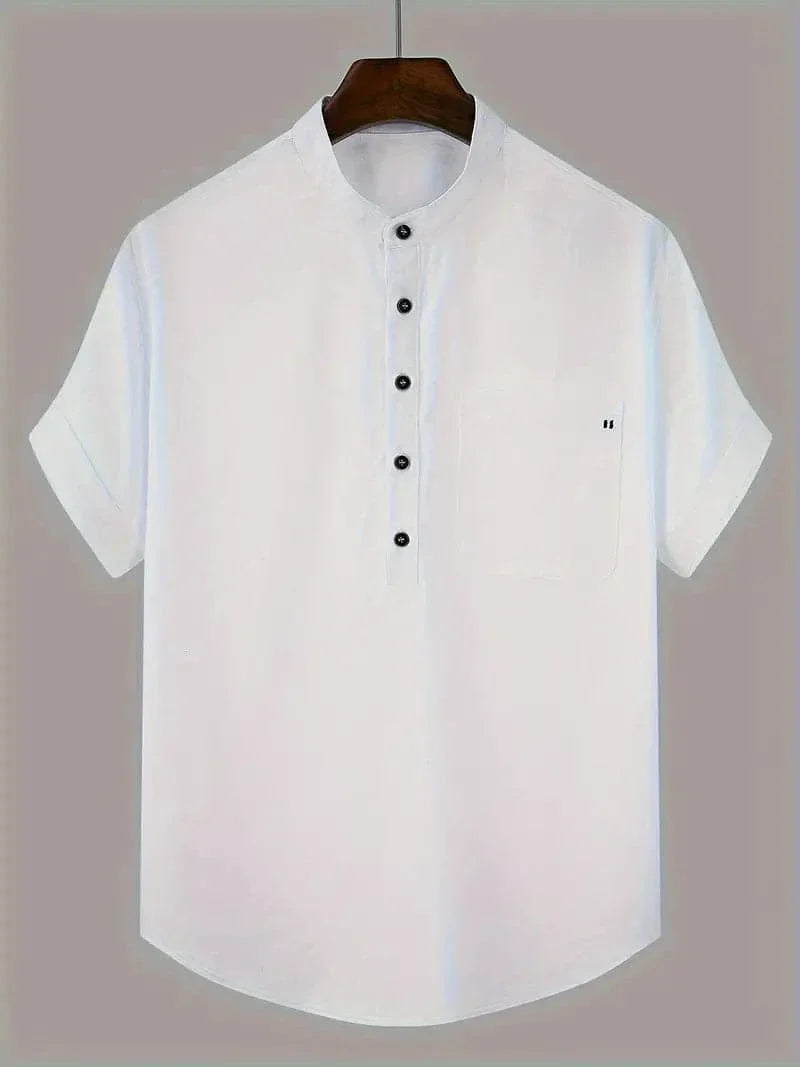 Casual Short Sleeve Button Shirt - EasyApparels