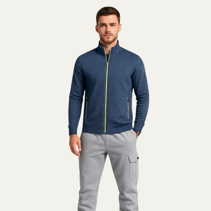 Warm Classic Men's Knit Zipper Jacket