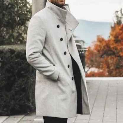 Warm Men's Plaid Winter Coat