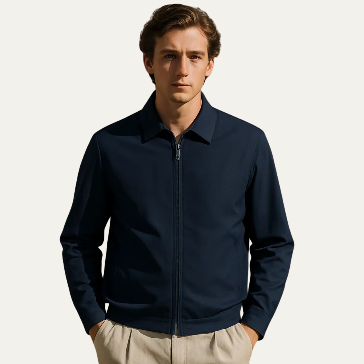 Slim Fit Casual Bomber Jacket for Men